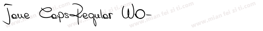 Jane CapsRegular W0字体转换